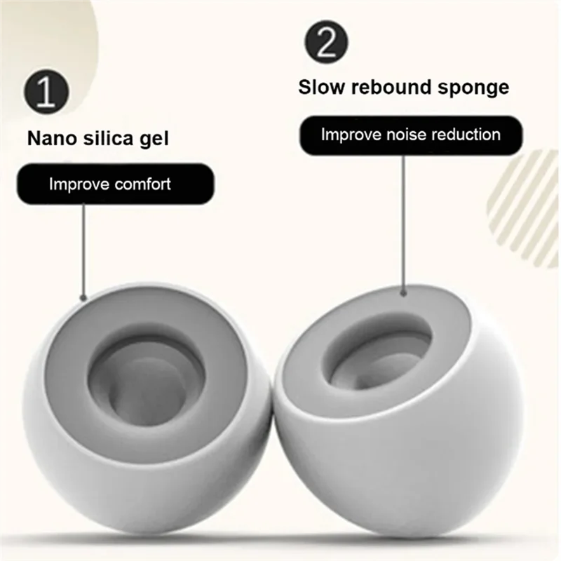 

L72A-1Set Waterproof Swimming Ear Plugs Sleep Earplugs Silica Gel For Sleeping Diving Surf Soft Comfort Ear Protector