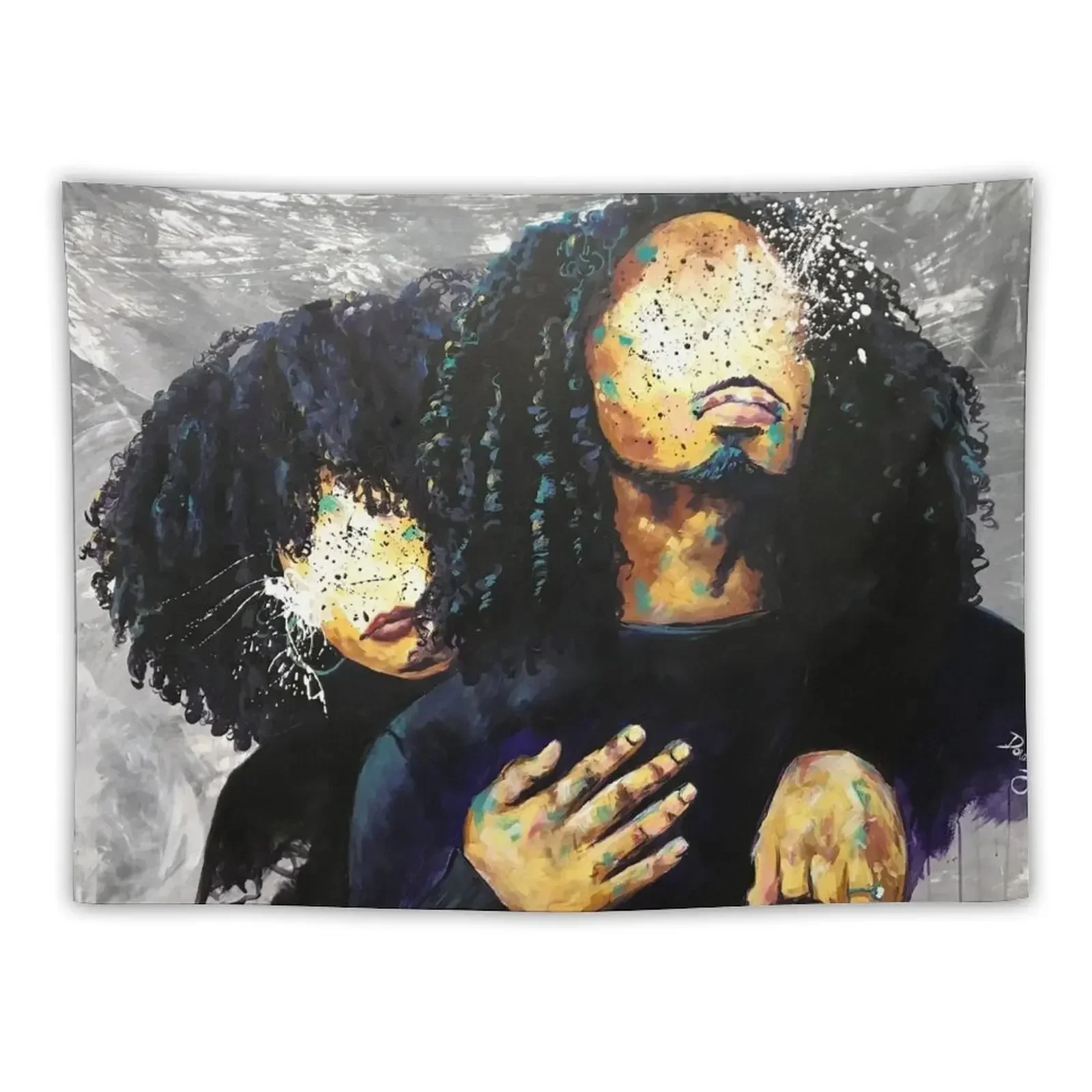 

Naturally Black Love IV Tapestry Wall Decor Bedroom Decor Tapestry