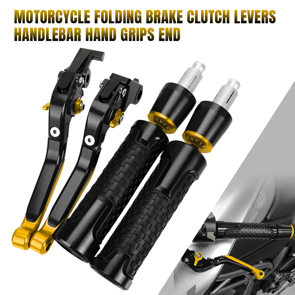 

Motorcycle Brake Clutch Levers Handlebar Handle bar Hand Grips ends For DUCATI SUPERSPORT 2017 2018