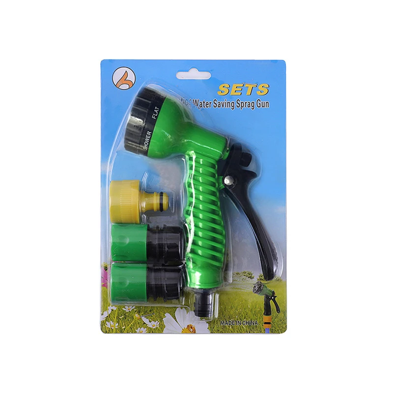 Garden Water Spray Lawn Sprinkler 7 Pattern Multifunctional Car Wash Water GunAjustable Hose Nozzles Watering Irrigation Tools