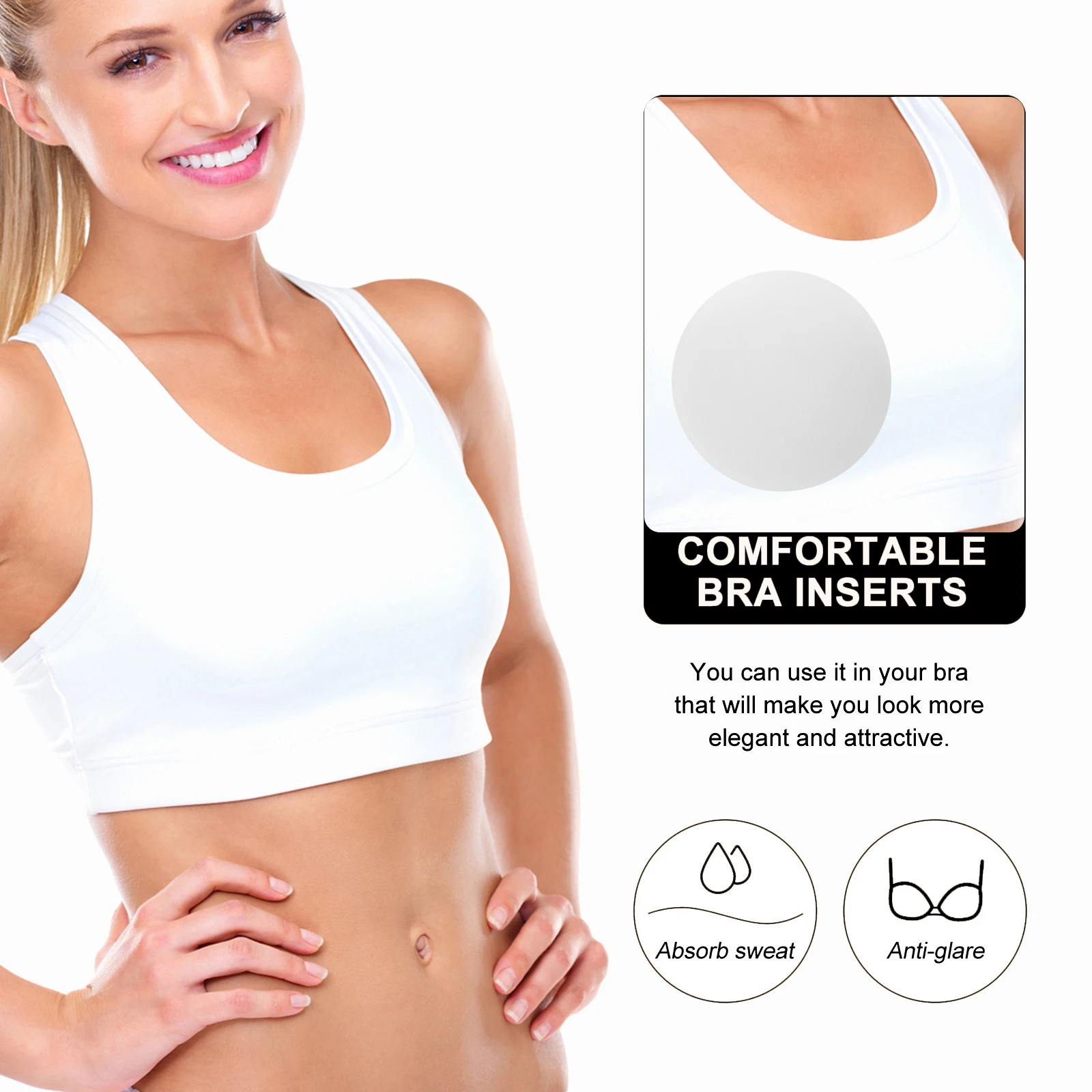 

Bikini Chest Swimsuit Lining Sports Fitness Yoga Pads Reusable Polyester Lining For Women Deportivo Bra