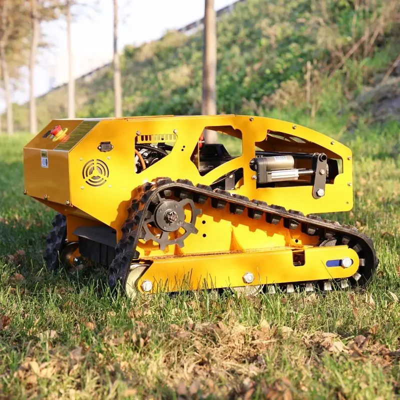 

Customized orchard remote control lawn mower tracked robot for automatic trimming, more worry free