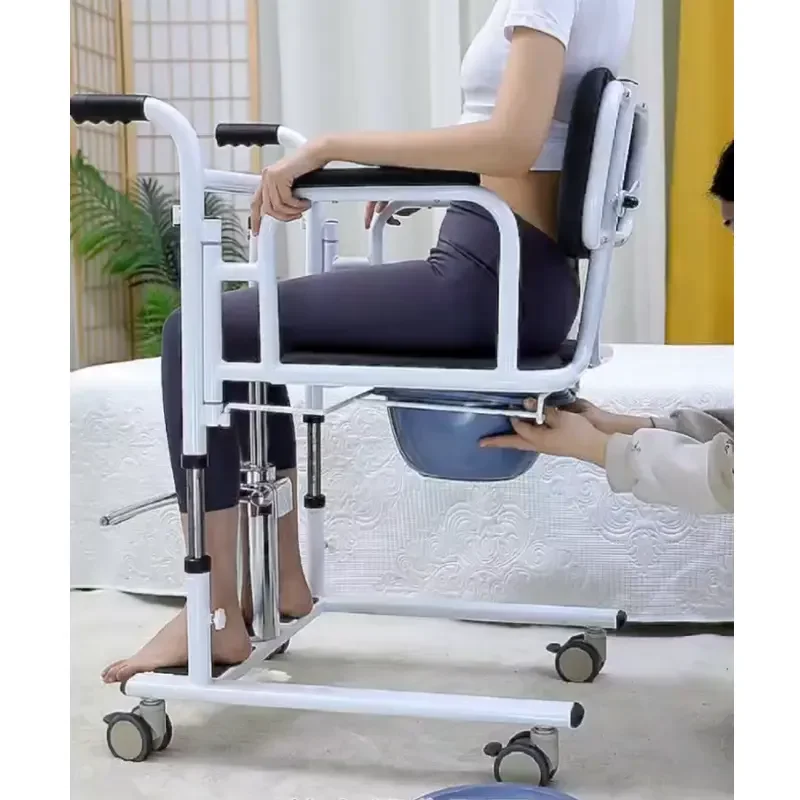 Multifunctional Rehabilitation Equipment Manual Disabled Patient Lift Transfer Chair For Old People