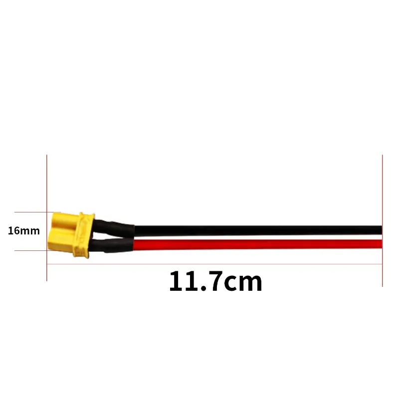 4Pairs XT30U Male Female Connectors 18AWG 4inch Wire with Sheath Firm Contact for RC LiPo FPV Drone & Electronic DIY Use