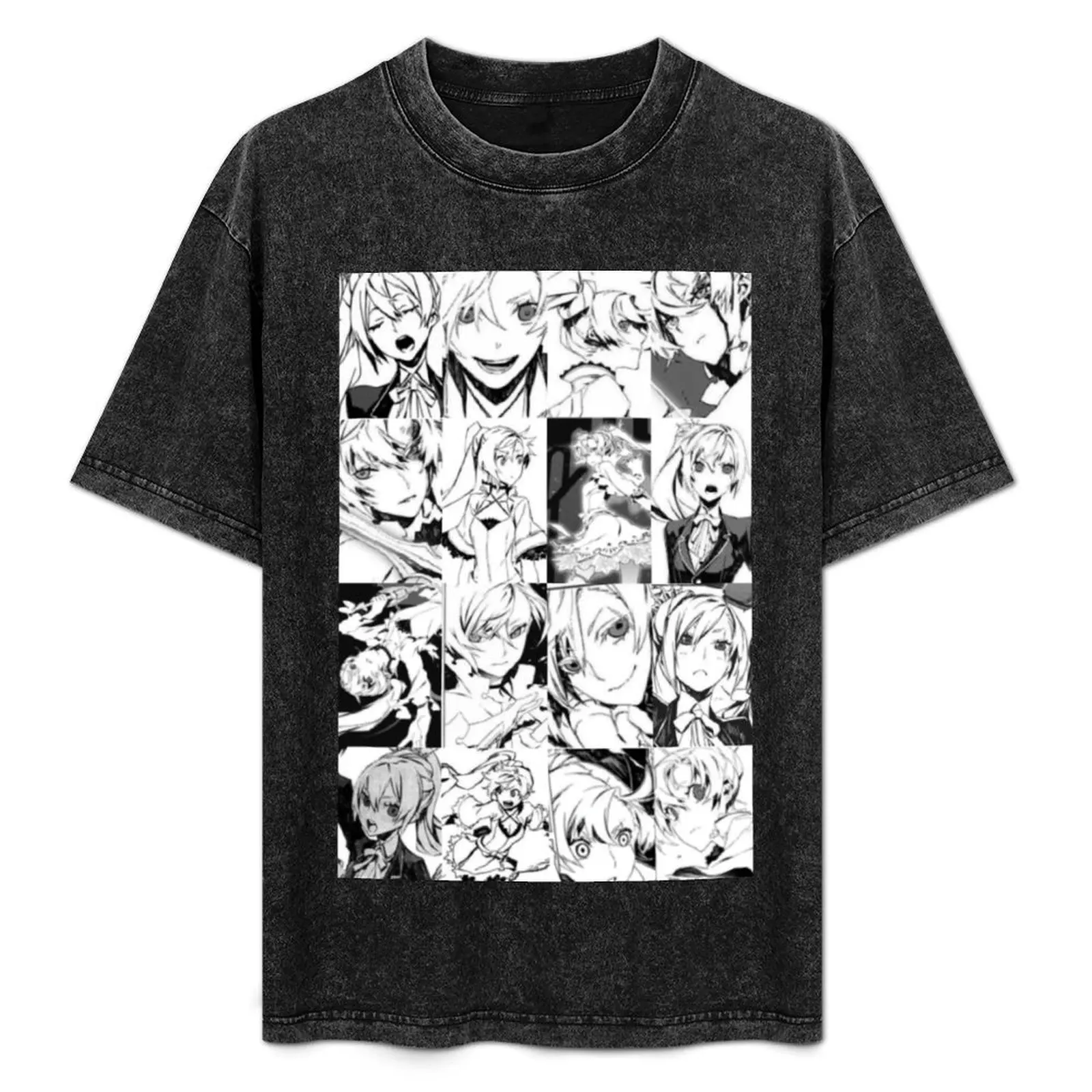 

W E I S S Collage T-Shirt vintage anime shirt designer shirts oversized t shirt Men's clothing