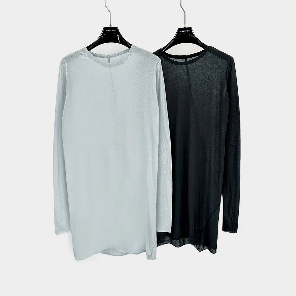 

2025AW High Street тонкая трикотажная футболка с длинными рукавами для многослойных мужчин и женщин повседневные модные футболки футболки