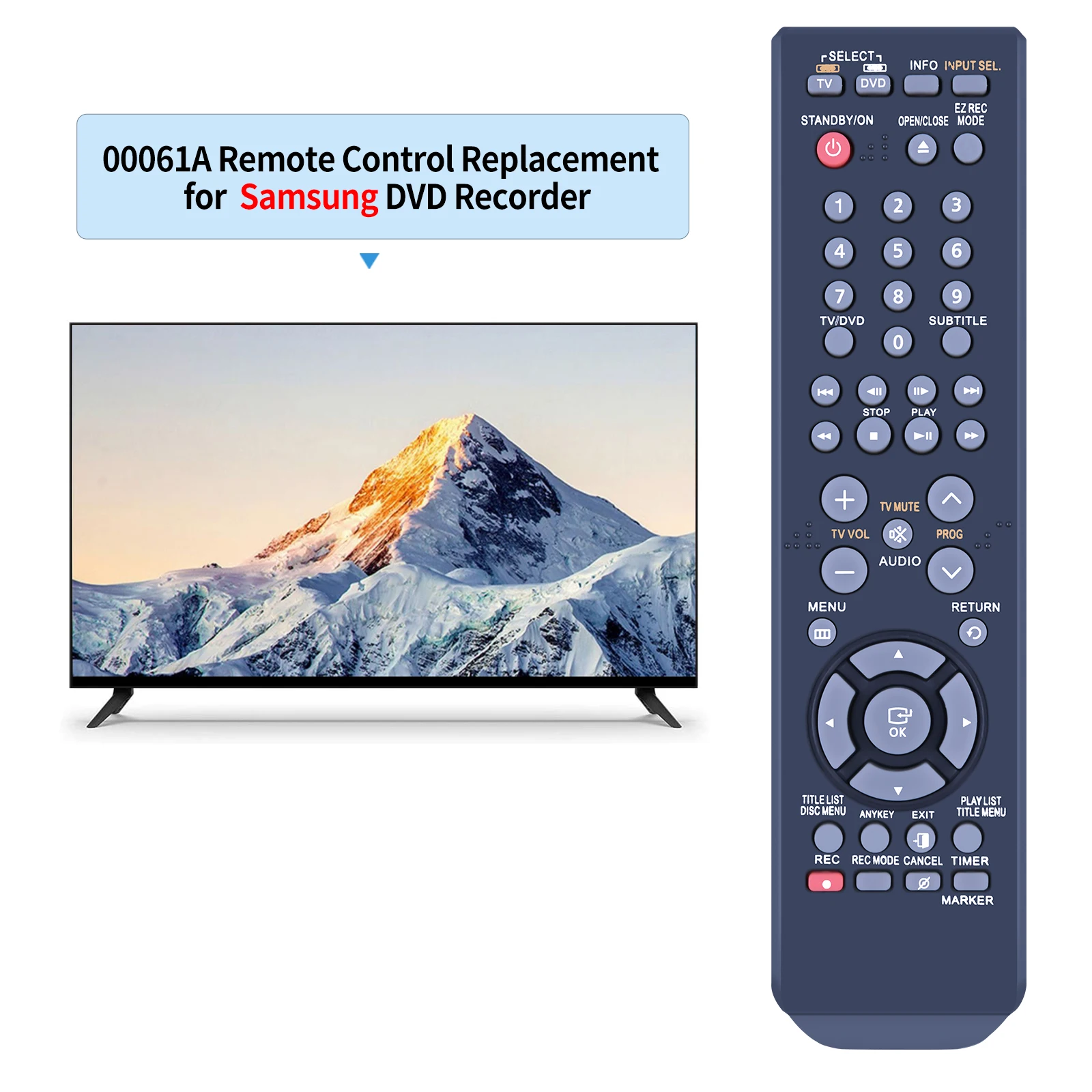 00061A remote control for Samsung DVD-R149 DVD-R150 DVD RecorderDVD-R155