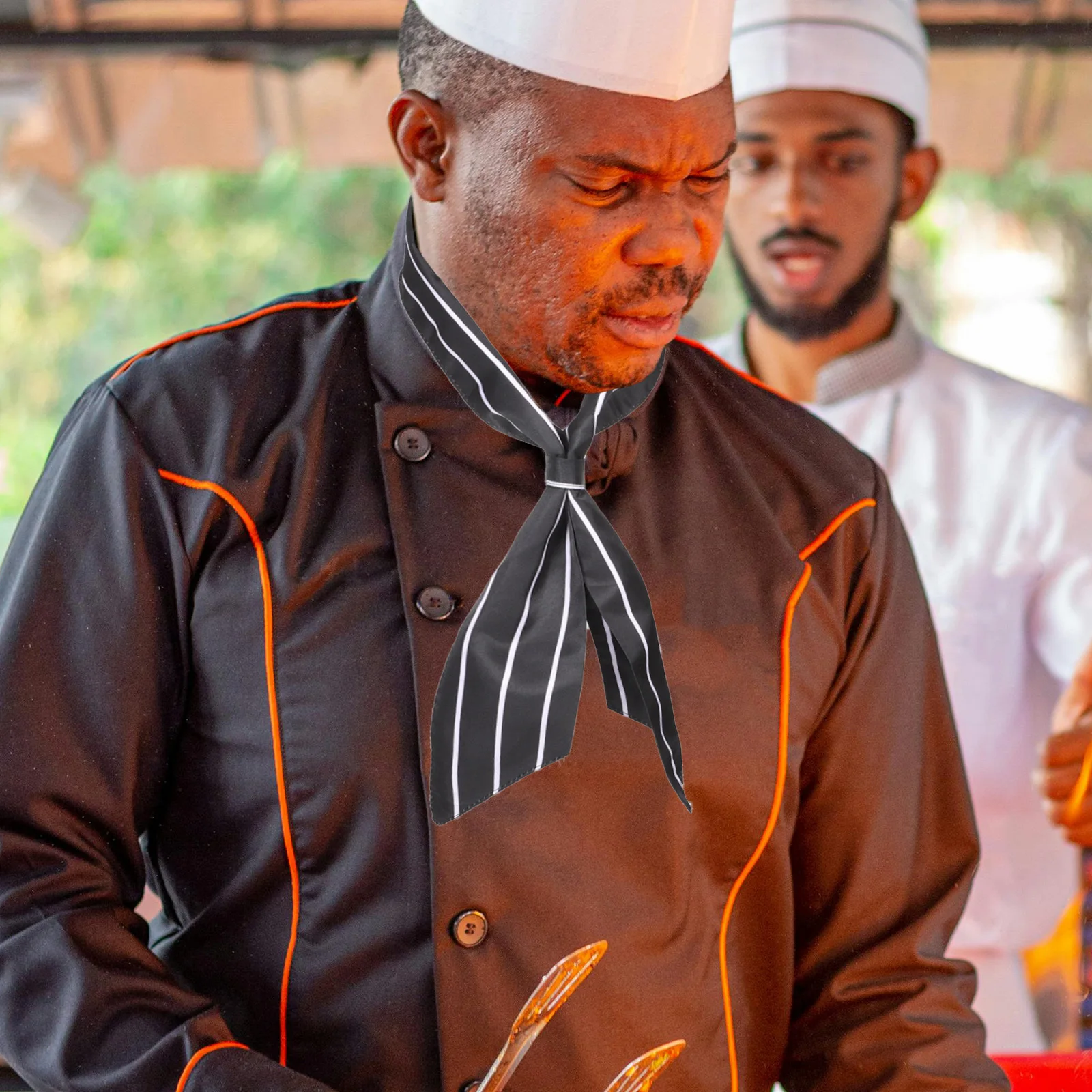 Professionele chef-kok sjaal polyester driehoek halsdoek bandana stropdas voor keuken culinair restaurant werkuniform decoratief