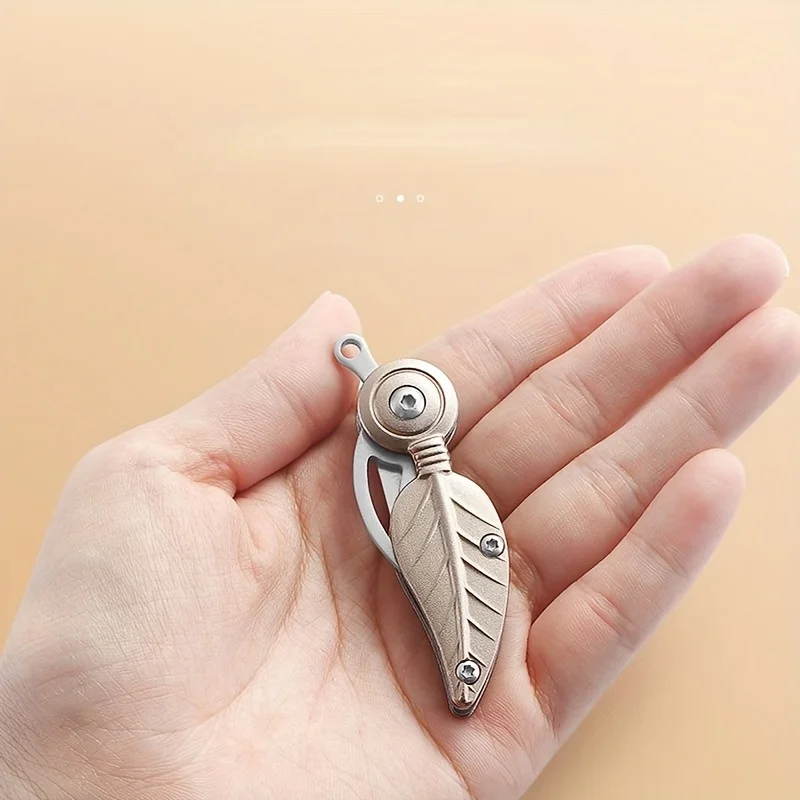 Leaf Folding Knife High Hardness Multi-function Knife Small Mini Sharp Portable Equipment Small Tool Keychain Express