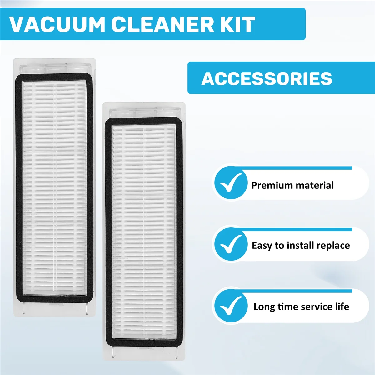 For Xiaomi Mi Robot Vacuum Cleaner 1/1S SDJQR01RR SDJQR02RR SDJQR03RR Roborock E3, S4, S4 Max, S5 Main Side Brush FilterA83X