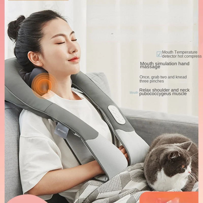 Kneading Massage Instrument Shawl Shoulder Massager Cervical Spine Shoulder Strap Neck Back Beating