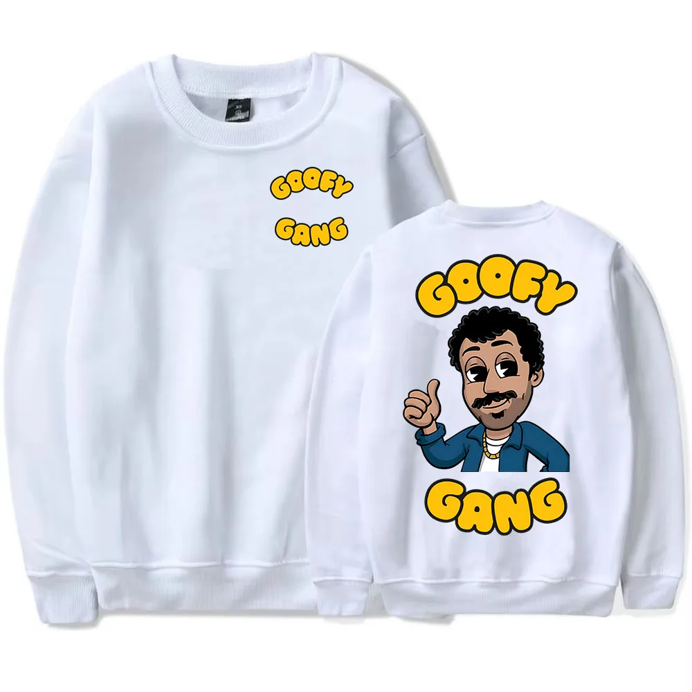 جديد Goofy Gang Crewneck البلوز مورغان جاي المغني الطباعة هوديس كم طويل للجنسين الشارع الشهير فضفاض الرجال النساء البلوز Gra #5