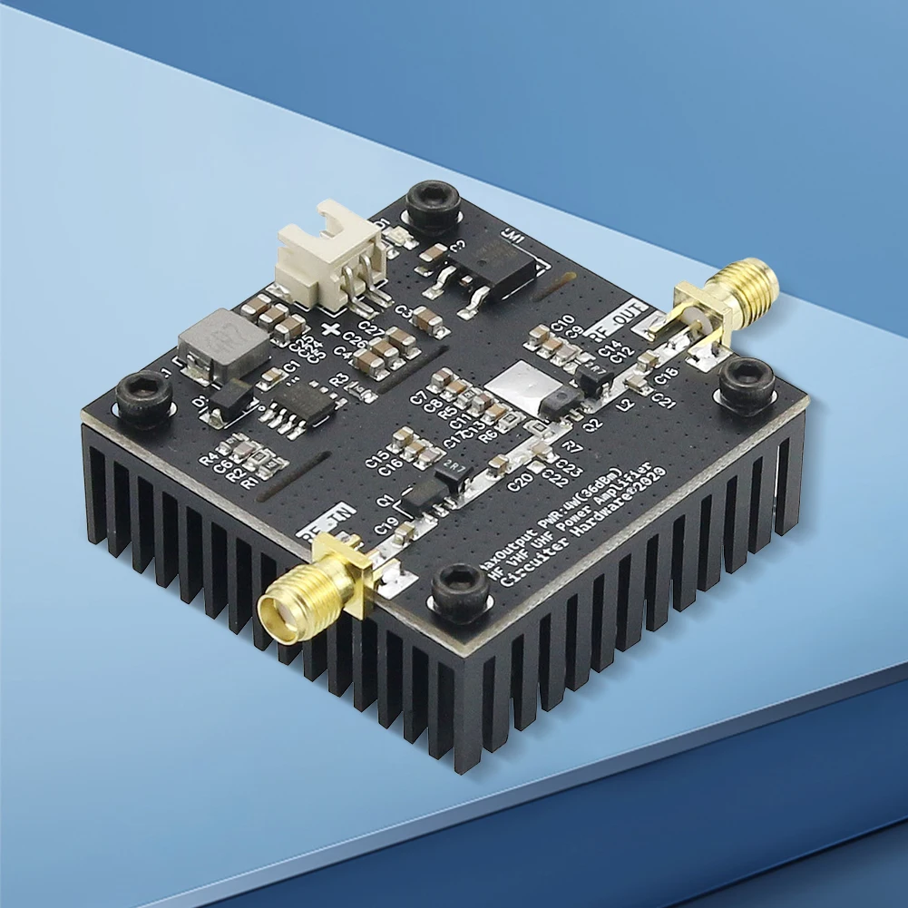 Module amplificateur de puissance RF 0.5-800MHz, Gain 40dB pour transmetteur de radio amateur, haute qualité et Durable avec une gestion efficace de la chaleur