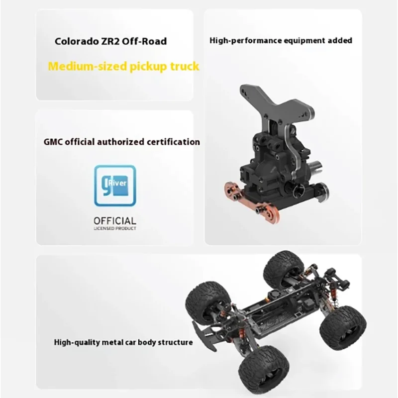 FMS 11021 RC Car 1/10 Brushless 4WD Electric RC Climbing Car 2.4G RC Simulation Colorado Off-Road Vehicle Model Holiday Gifts - Image 4