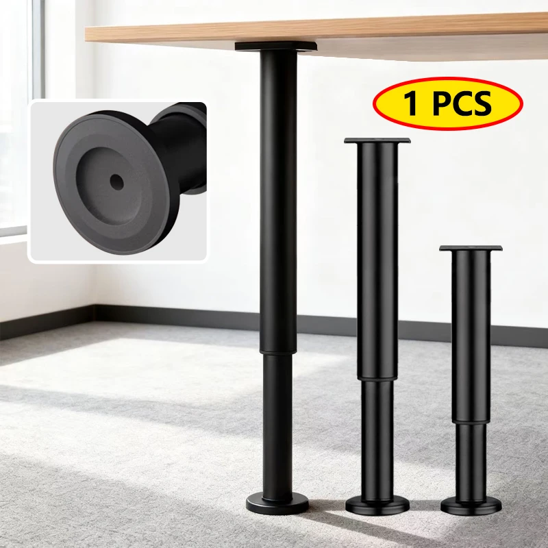 

Цельная металлическая выдвижная ножка стола, гибкая регулировка высоты, подходит для домашних столов, шкафов, мебели и т. д., стабильная, прочная и простая в установке. Процесс покраски черным распылением, толстый и прочный.