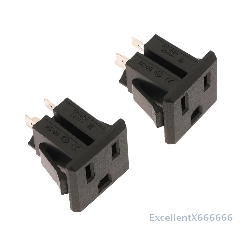 

Five Pack 15A 125V Industrial 3 Pin Black AC Power Socket for US, Japan, Canada, Mexico