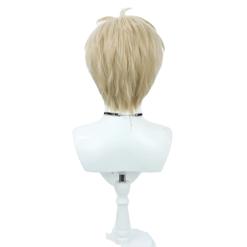 ライオス-合成コスプレウィッグ,耐熱髪,ハロウィーンのロールプレイングウィッグ,キャップ,ダンジョンでおいしいアニメ