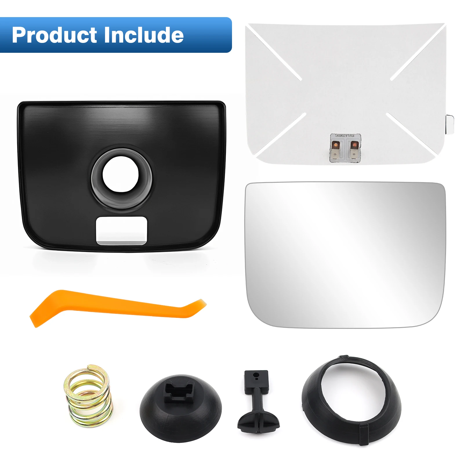 Car Heated Side Mirror Glass Upper Flat/Lower Convex Car Accessories For Freightliner Cascadia 2008-2017 TL28716A TL28717A