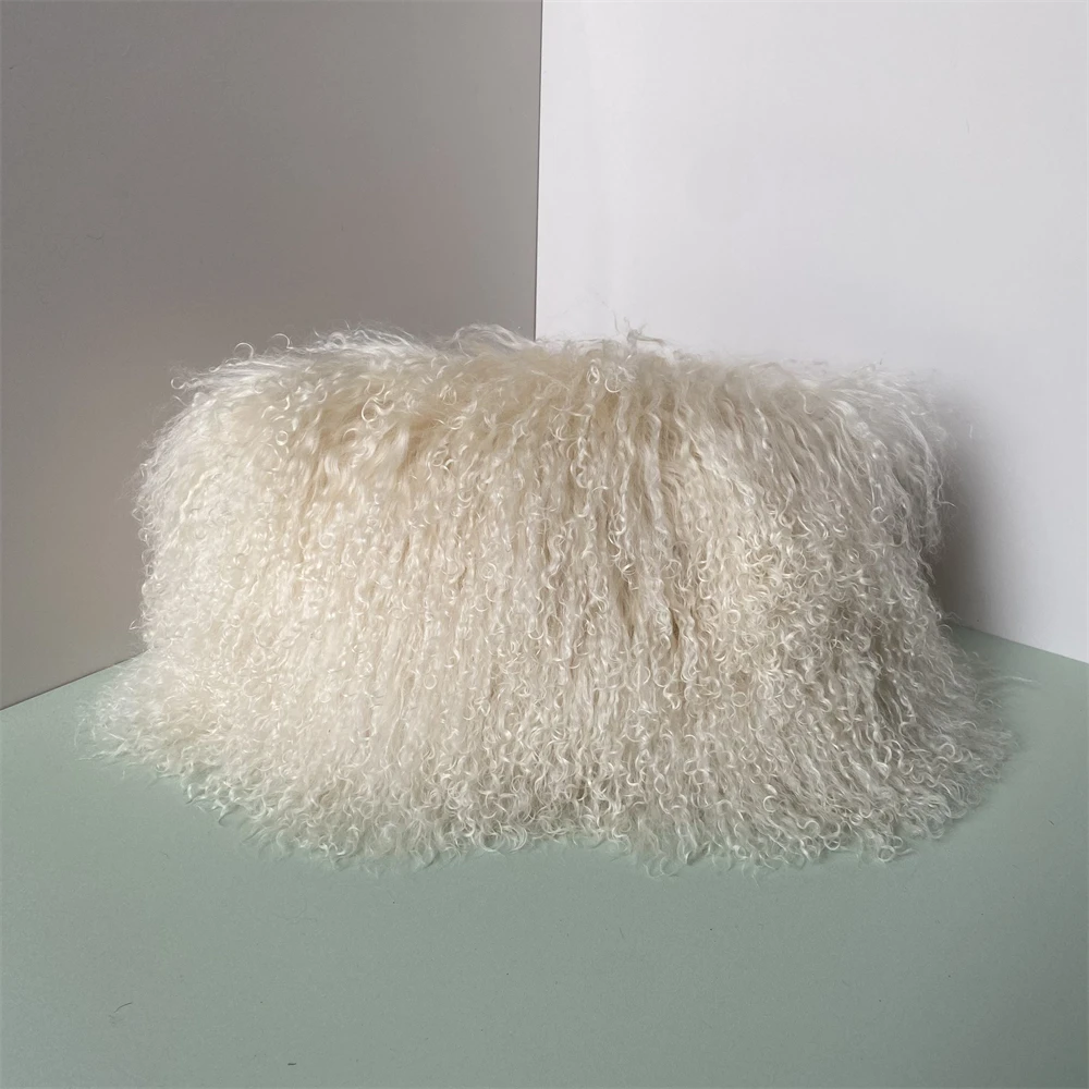 Jaxmonoy Women's Real Mongolian Sheep Fur Bag Lady Casual Evening Party Handbag 2026 Spring New Arrival Luxury Natural Fur Bags