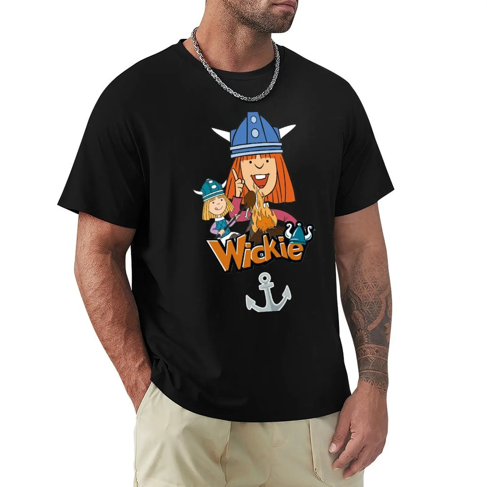 Vicky and the strong men are the best Vikings T-Shirt Simple Trendy Casual T-Shirt