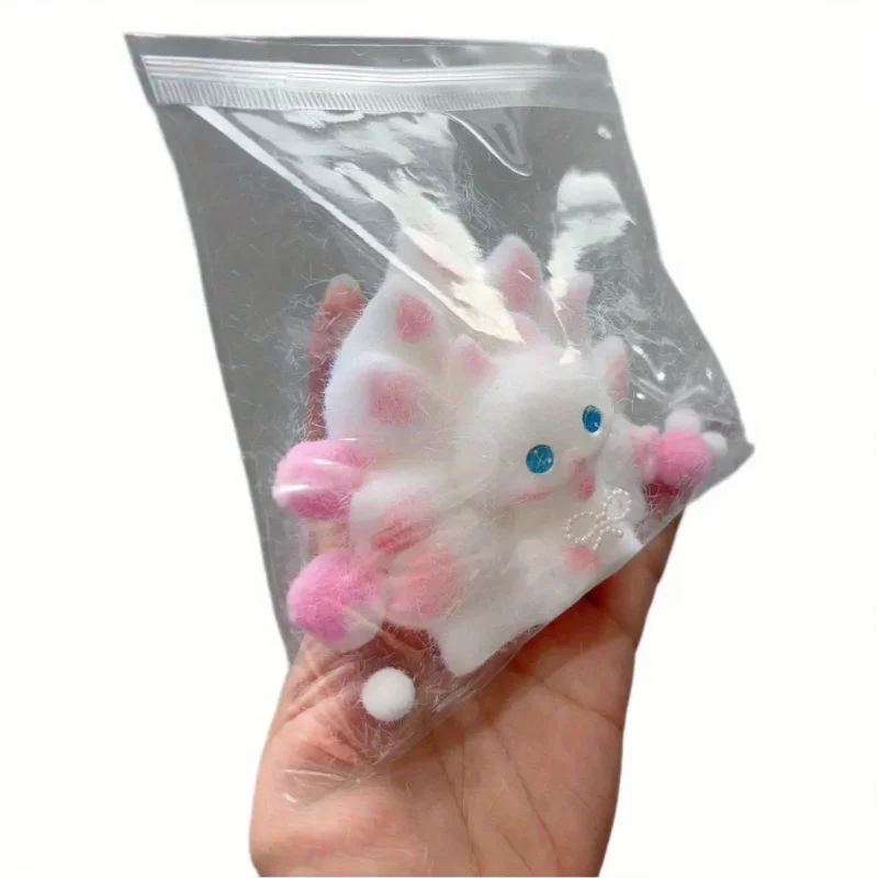 Jouet en peluche renard doux à presser, mignon renard à neuf queues, évent relaxant, soulagement du Stress, irritabilité, pincement, jouet à rebond lent, cadeaux