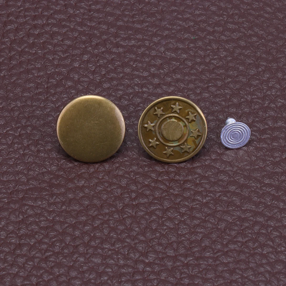 

50Set Metal Base Jeans Buttons Reinforced Rivets Easy Store Find Replace Broken Buttons No Tools Needed Trousers