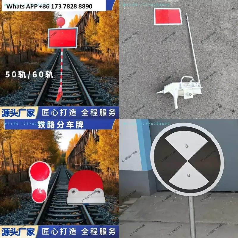 Crossing warning signs Railway, road traffic signs 400 * 600 deceleration stop signs with lights
