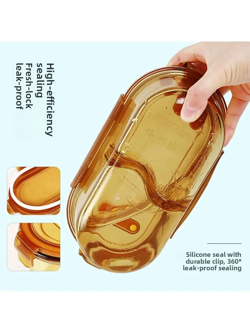 Office Workers Glass Lunch Box Microwave Se Soup Bowl Sed Fren Preserved Covered Fruit Box with Rice Meal Box