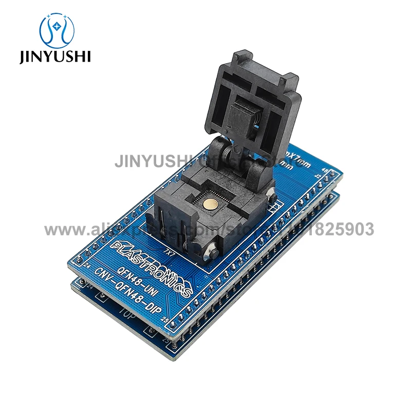 

Clamshell 48QN50S17070 QFN48/DIP Size 7*7mm Pitch 0.5MM Test Block IC-socket Burn-in Block Programming Block