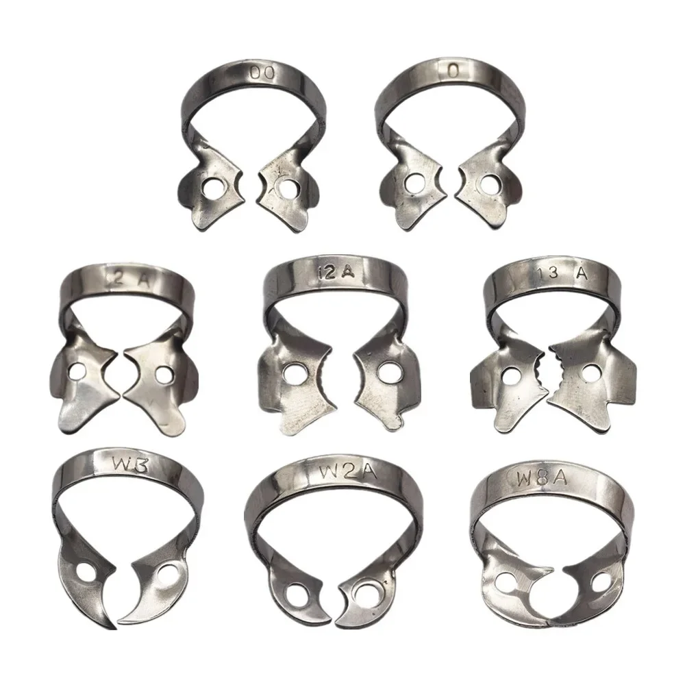 

1Pcs Dental Rubber Dam Clamps Stainless Steel Endodontic Restorative Barrier Clips Dentistry Orthodontic Material 50 Size