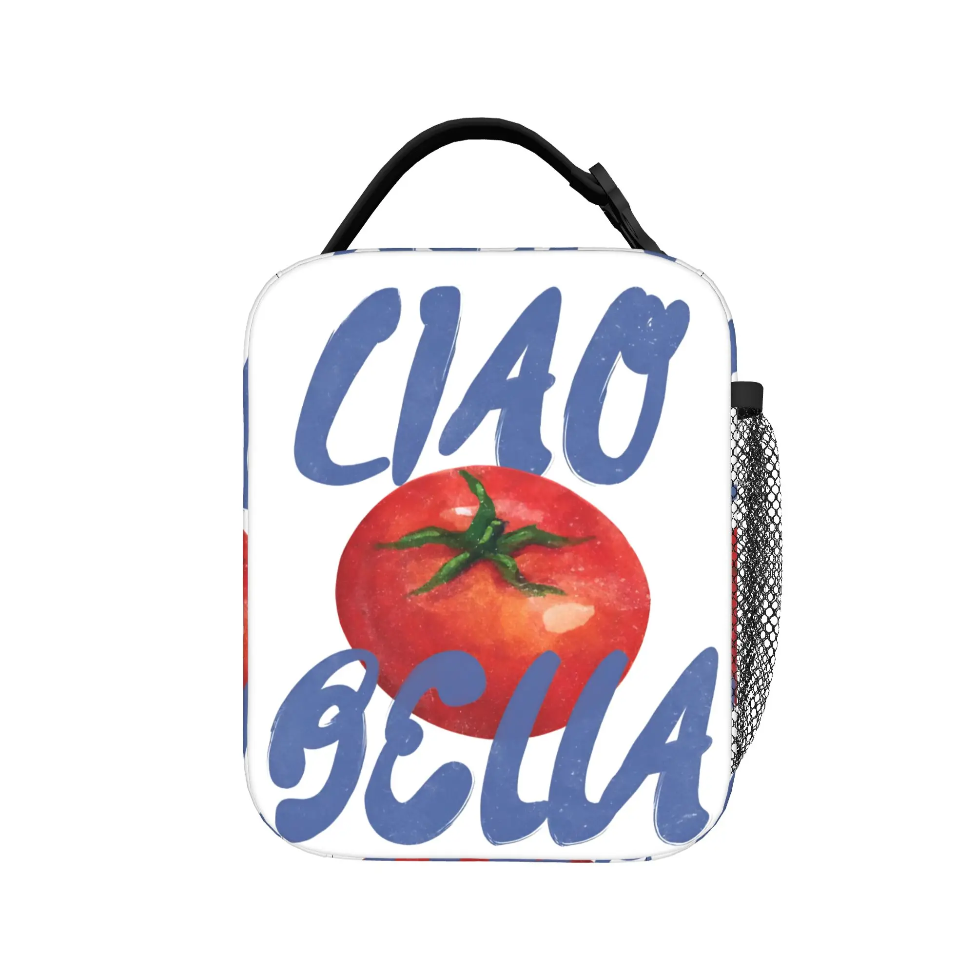Happy Tomato Cartoon  Insulated Lunch Bag Cooler Bag Reusable,Lunch Container Tomato Style Large Tote Lunch Box Food Handbags