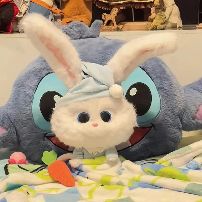 The Secret Life of Pets Snowball Rabbit Plush Toy Cute Bunny with Carrot Stuffed Animal Soft Pillow for Birthday Gift Home Decor