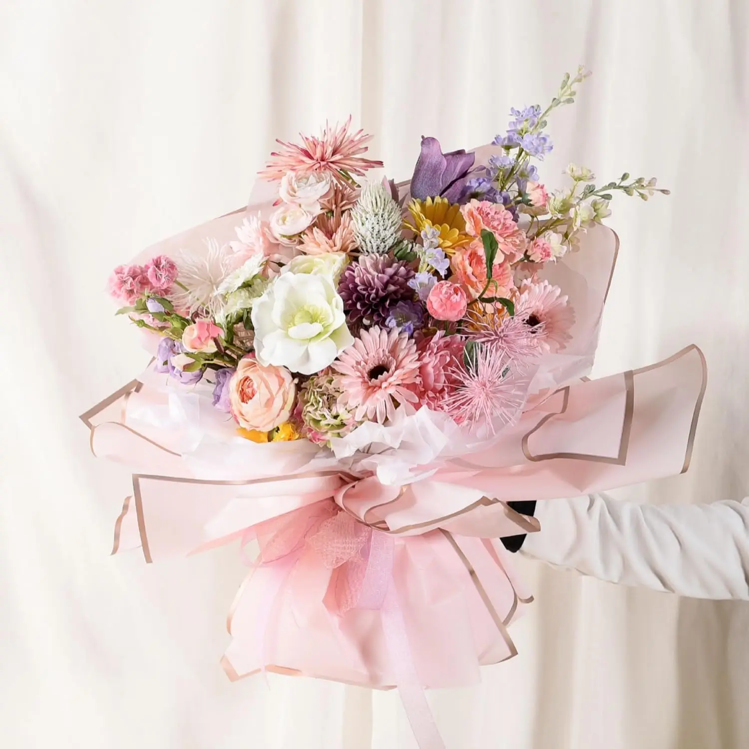 10 Sheets 8colors Flower Bouquet Wrapping Paper，Florist Supplies Waterproof Floral Bouquet Wrapping Paper Bouquet Accessorie