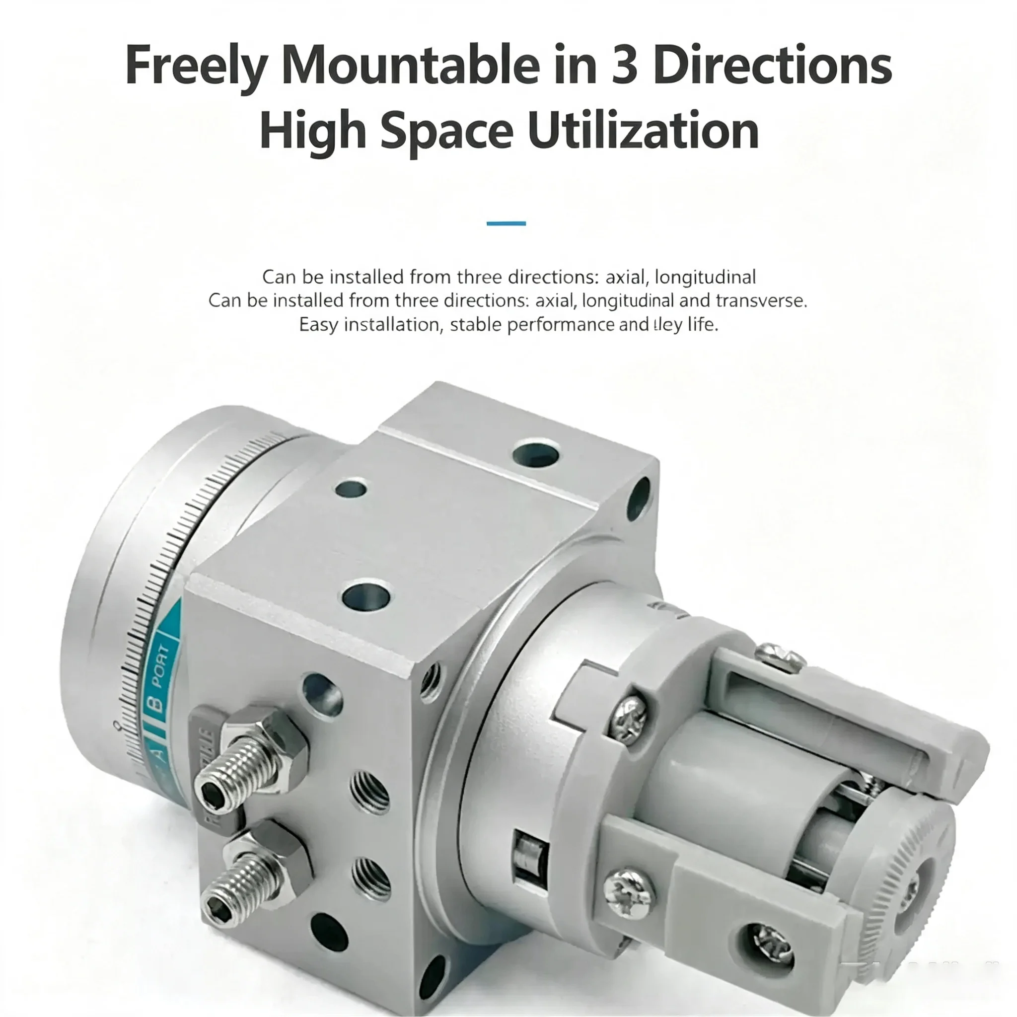 MSU Rotary Table/Pneumatic Cylinder MSUA MDSUA 1 3 7 20-90S 180S MSUB MDSUB 1 3 7 20-90S 180S Side ported type