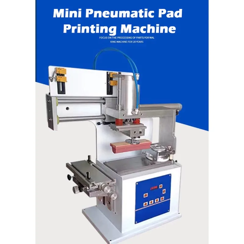 220/110V Pneumatic Pad Printing Machine Sealed Oil Cup Pad Printing Machine Desktop Insole LOGO Pad Printer on Various Materials