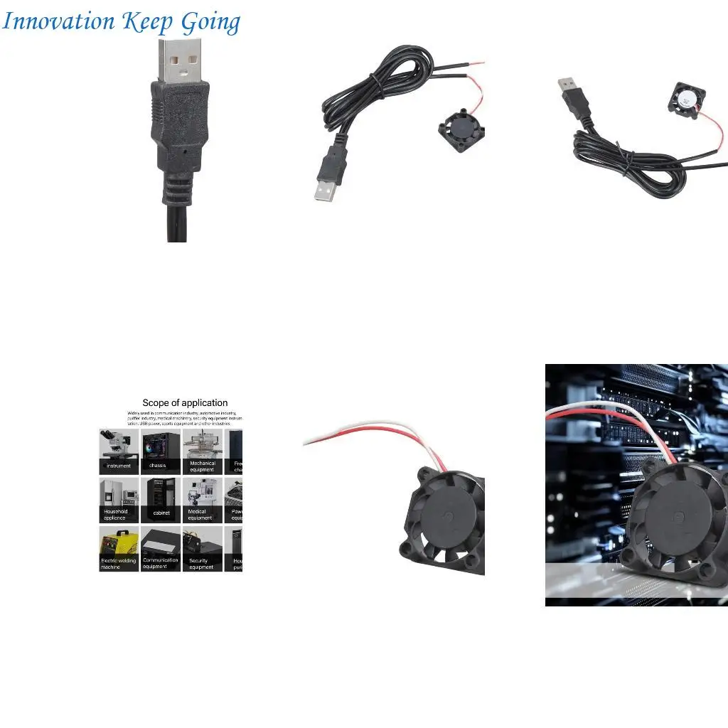 E65C Fast Speed 10200RPM DC5V Cooling Fan With USB Cable For Computer Case Printer Small Electronics Cooling