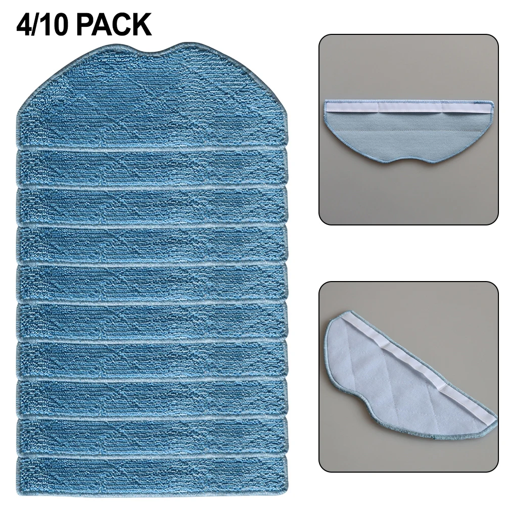 Microfiber Mop Cloths Compatible with For Tapo RVA300 Robot Vacuums Choose Between 4 or 10 Replacement Options