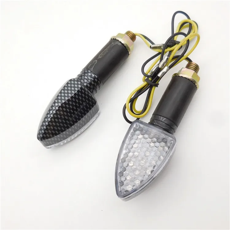 E-mark LED Flashing Indicator Lights Turn Signal Lamp for Motorbike/Scooter Motorcycle Mirror Turn Signals lighting system