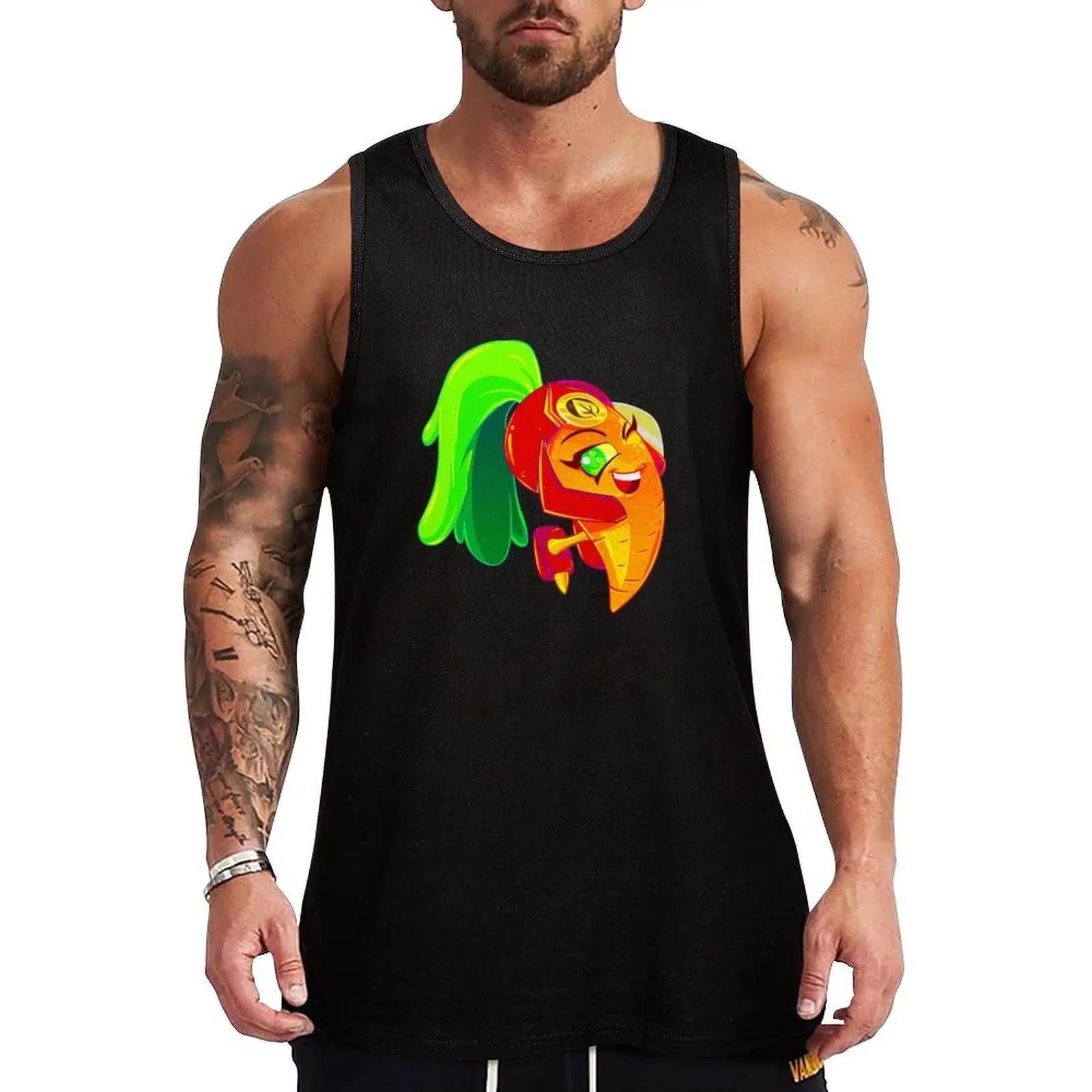 Beta-Carrotina Tank Top Heavy Duty Tank Top Work Outdoor Sleeveless Shirt