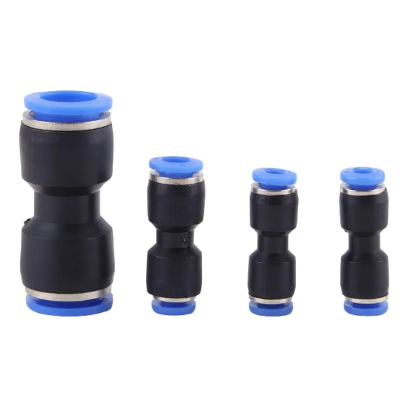 PU4 straight through 6 pneumatic trachea quick connector plastic 14PV butt 5 octa 8mm 10mm 12 two-way 16