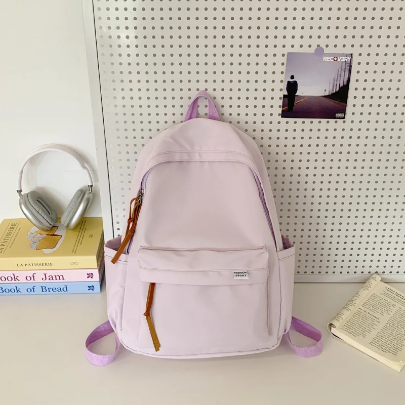 Tas Ransel Kapasitas Besar 2025 Baru untuk Wanita, Cocok untuk Siswa SMP dan SMA, Ransel Serbaguna Sederhana Berkualitas Tinggi