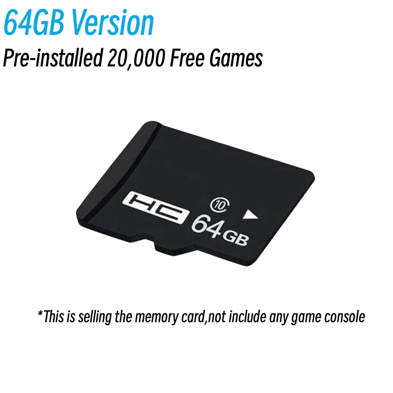 بطاقة ذاكرة TF لإصلاح وحدة التحكم في الألعاب R43 Pro ، 64 جيجابايت ، GB ، ألعاب مجانية لوحدة التحكم M18 ، DIY