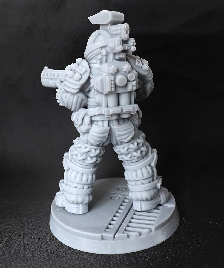 1/18 100mm 1/24 75mm Resin Figurine Model Space Soldier Figurine Unpainted No Color RW-360