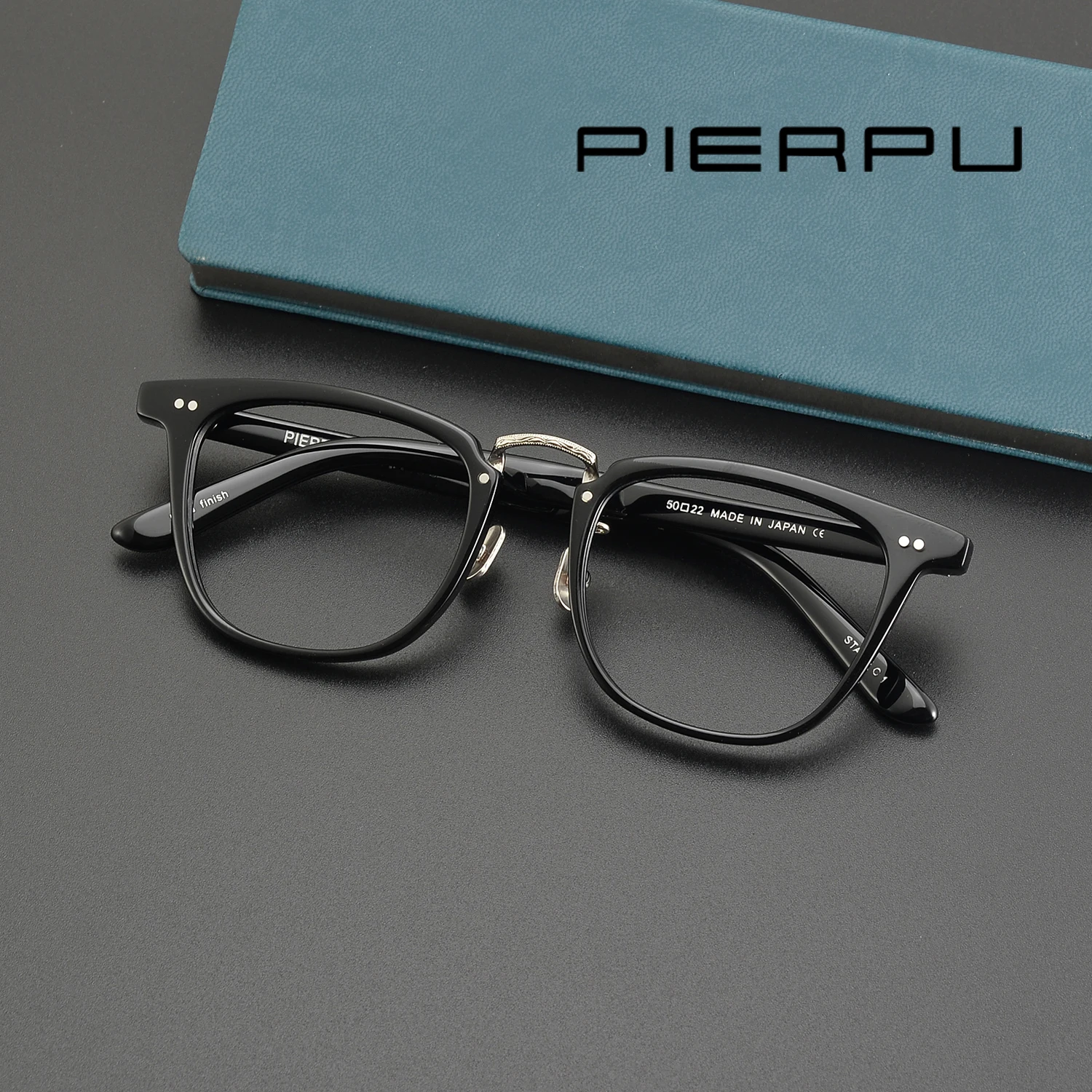 

Japanese Brand Square EyeGlasses Frame Women Fashion Optical Myopia Prescription Eyeglasses Men Alloy Acetate Full Rim Eyewear