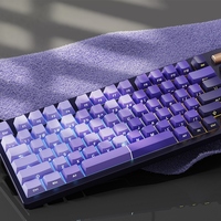WOMIER 121 Keys Side Printed Keytops Shining Double Shot PBT Cherry Profile Key Caps for MX Cherry Gateron Mechanical Keyboard