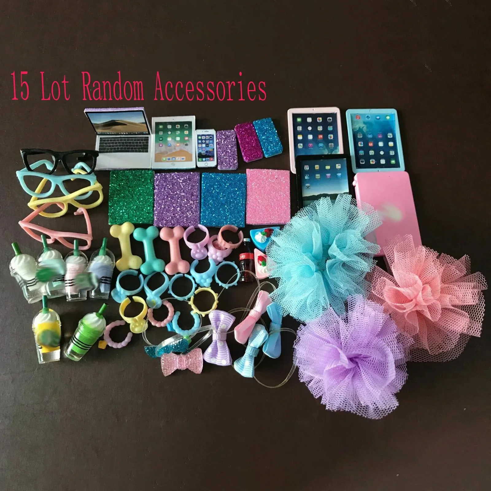 

15 Lot Random Pet Shop Littlest Accessories Fit Cute Short Hair Cat Great Dane Dachshund Cocker Spaniel Collie Kids Gift