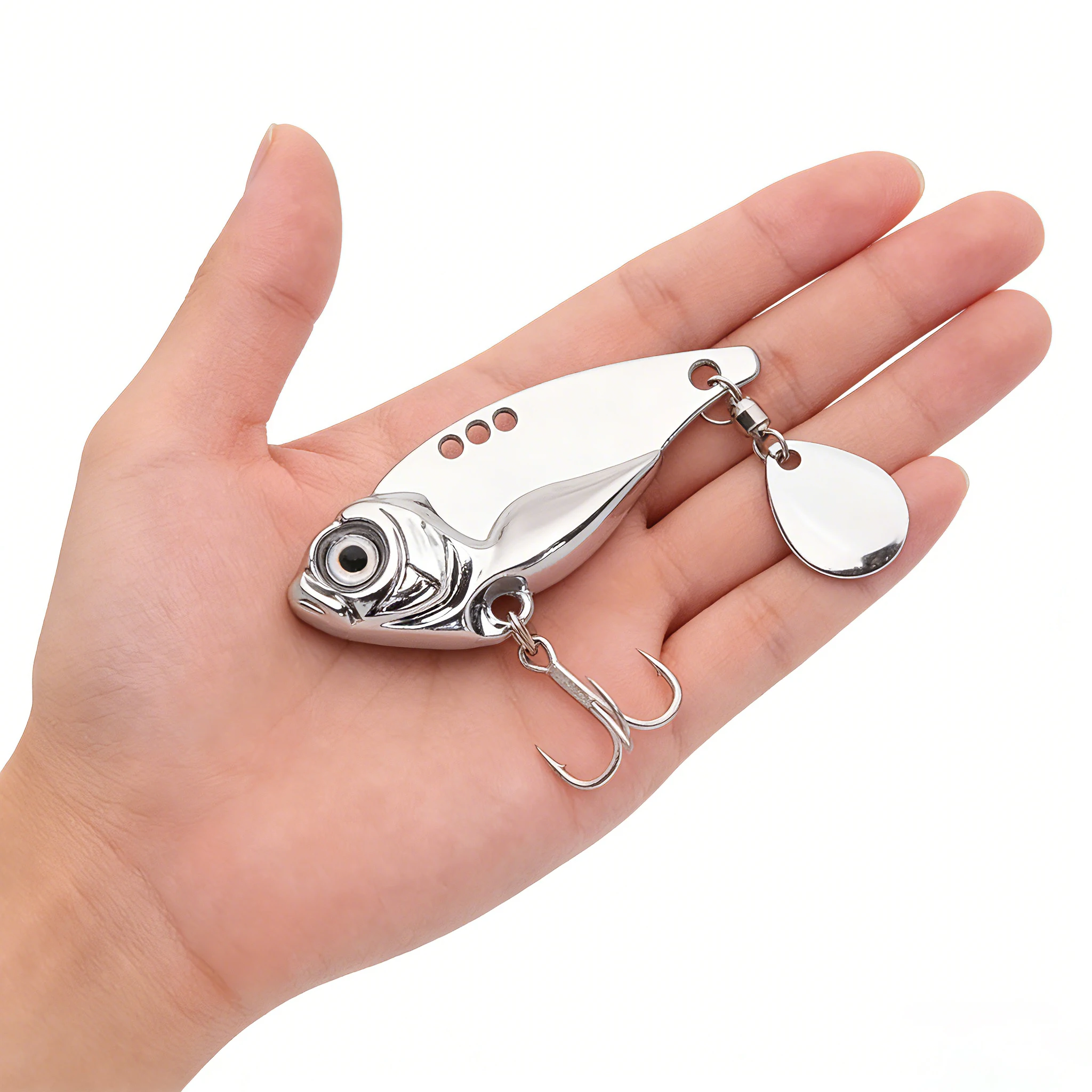 Señuelo giratorio VIB con lentejuelas – Para lubina