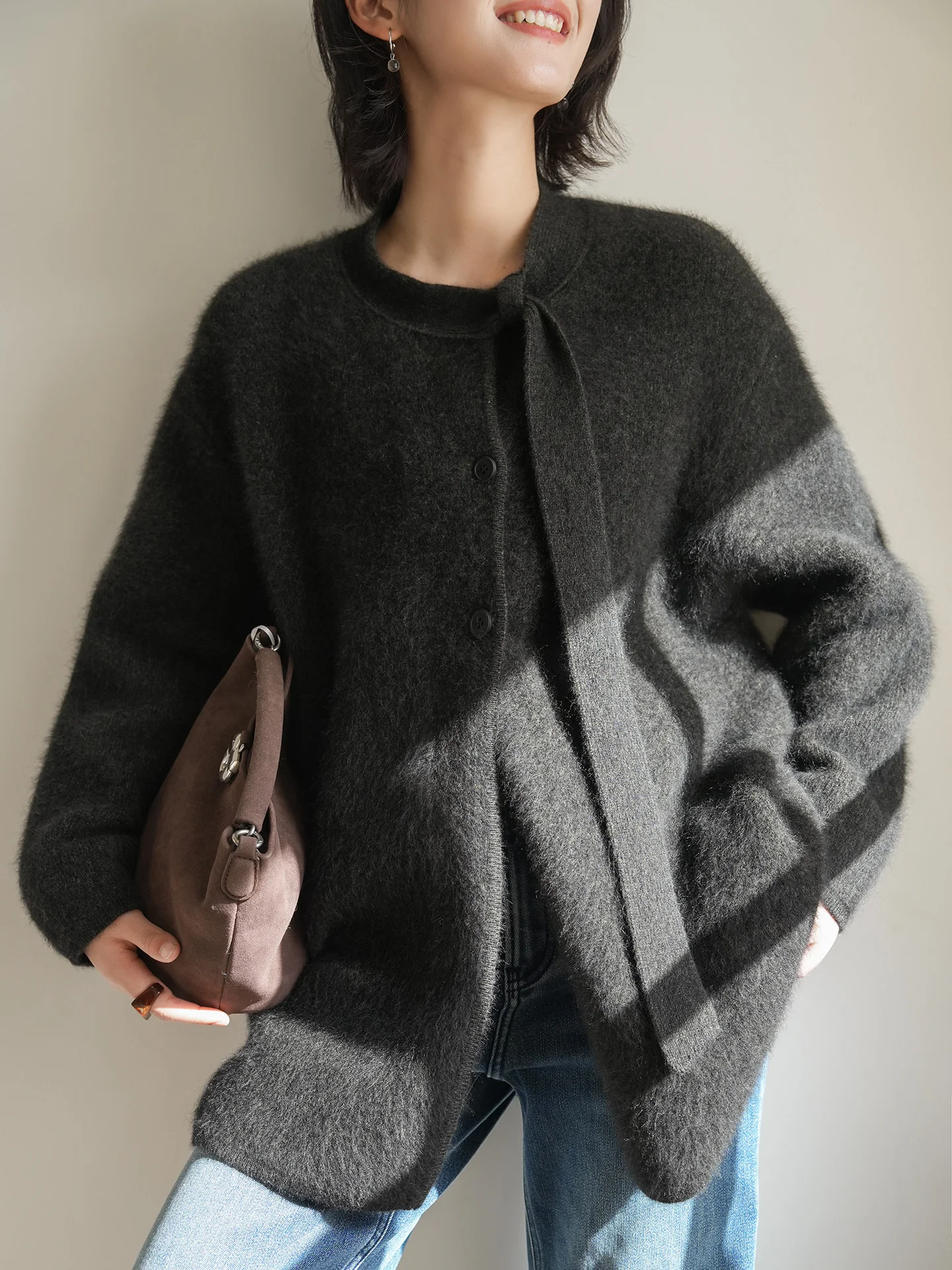 

Женский вельветовый кардиган Kangli Home из высококачественного материала, маленький размер, в корейском стиле, с открытыми рукавами, для зимы