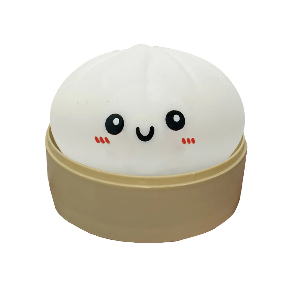 11 Stijlen Realistische Reuze Dumpling Knijp Speelgoed Met Bamboe Stoommandje Zachte Deegbal Decompressie Fidget Speelgoed Grappig Creatief Cadeau