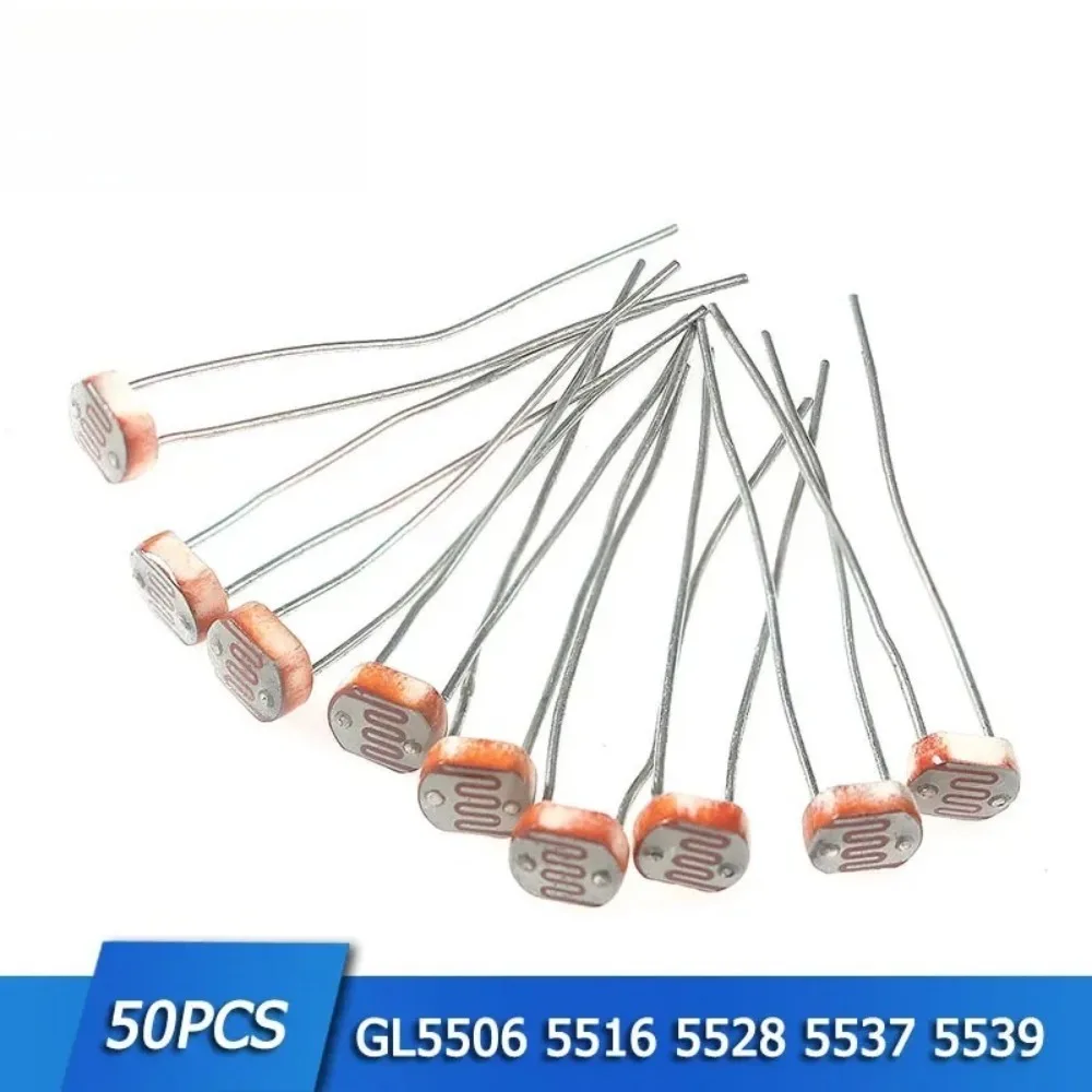50 個 LDR 写真感光抵抗器光電フォトレジスタ 5506 5516 5528 5537 5539 Arduino の DIY